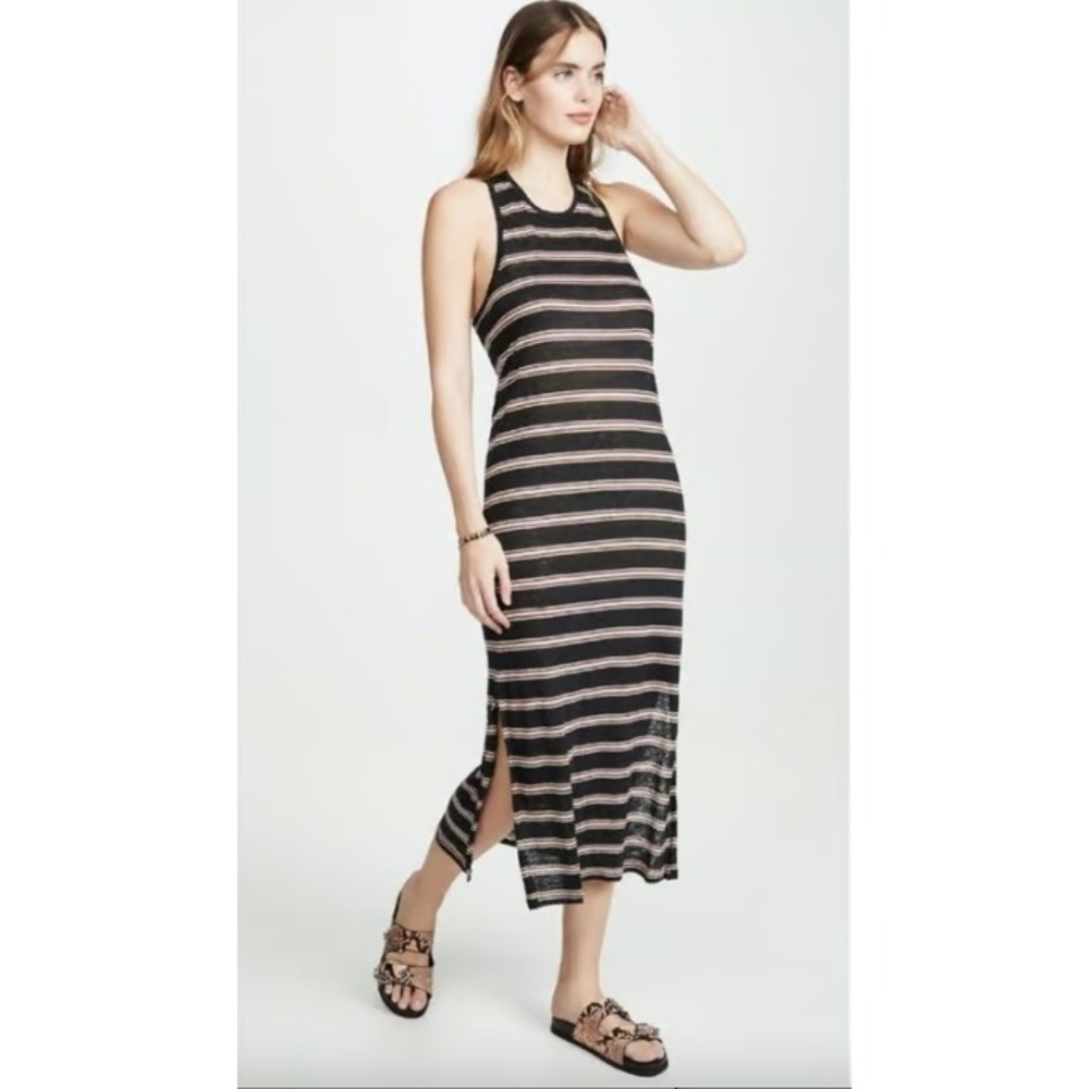 Joie Brellen Linen Twist Back Dress XS | Striped Resort Vacation Dress $228 - Picture 10 of 10